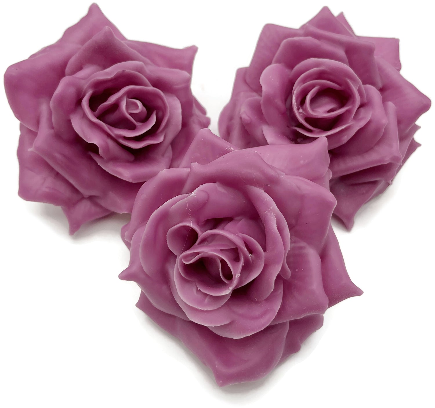 Wachsrose - altrosa Rose aus Wachs