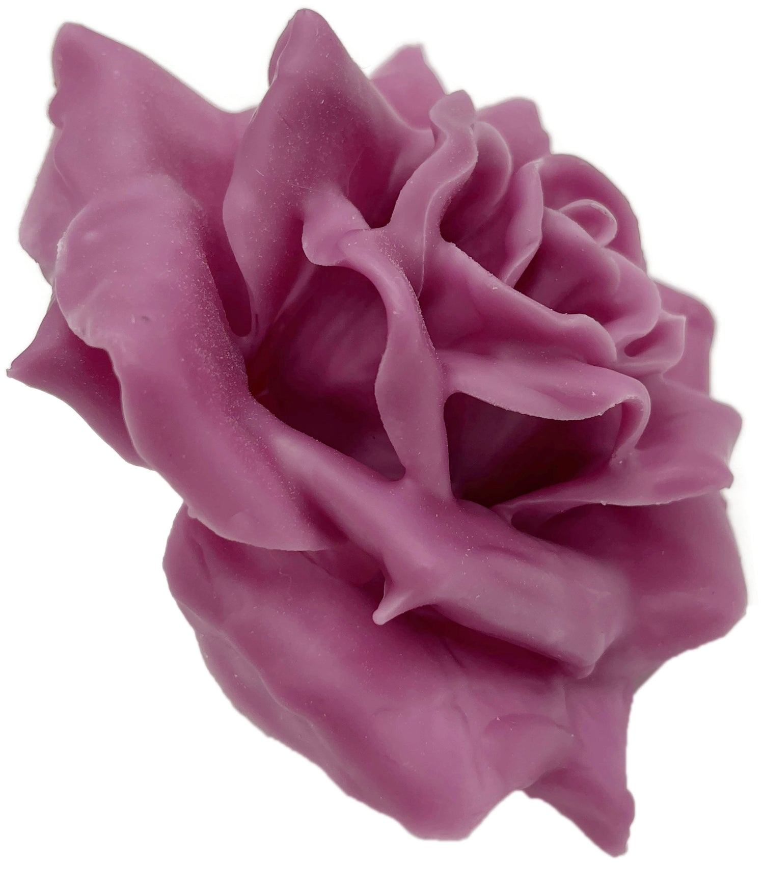 Wachsrose - altrosa Rose aus Wachs