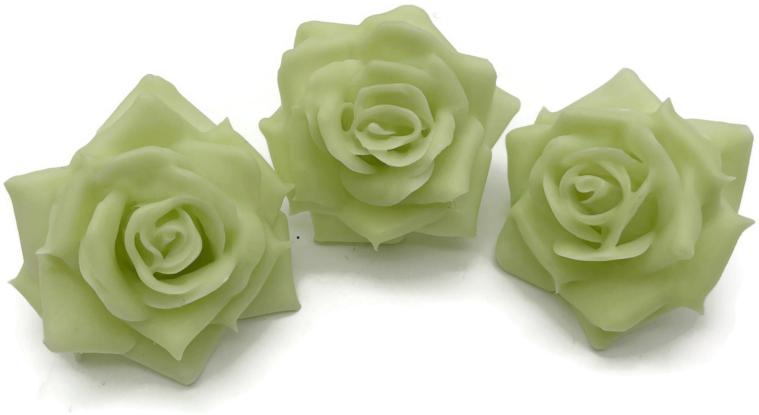 Wachsrose - mintgrüne Rose aus Wachs