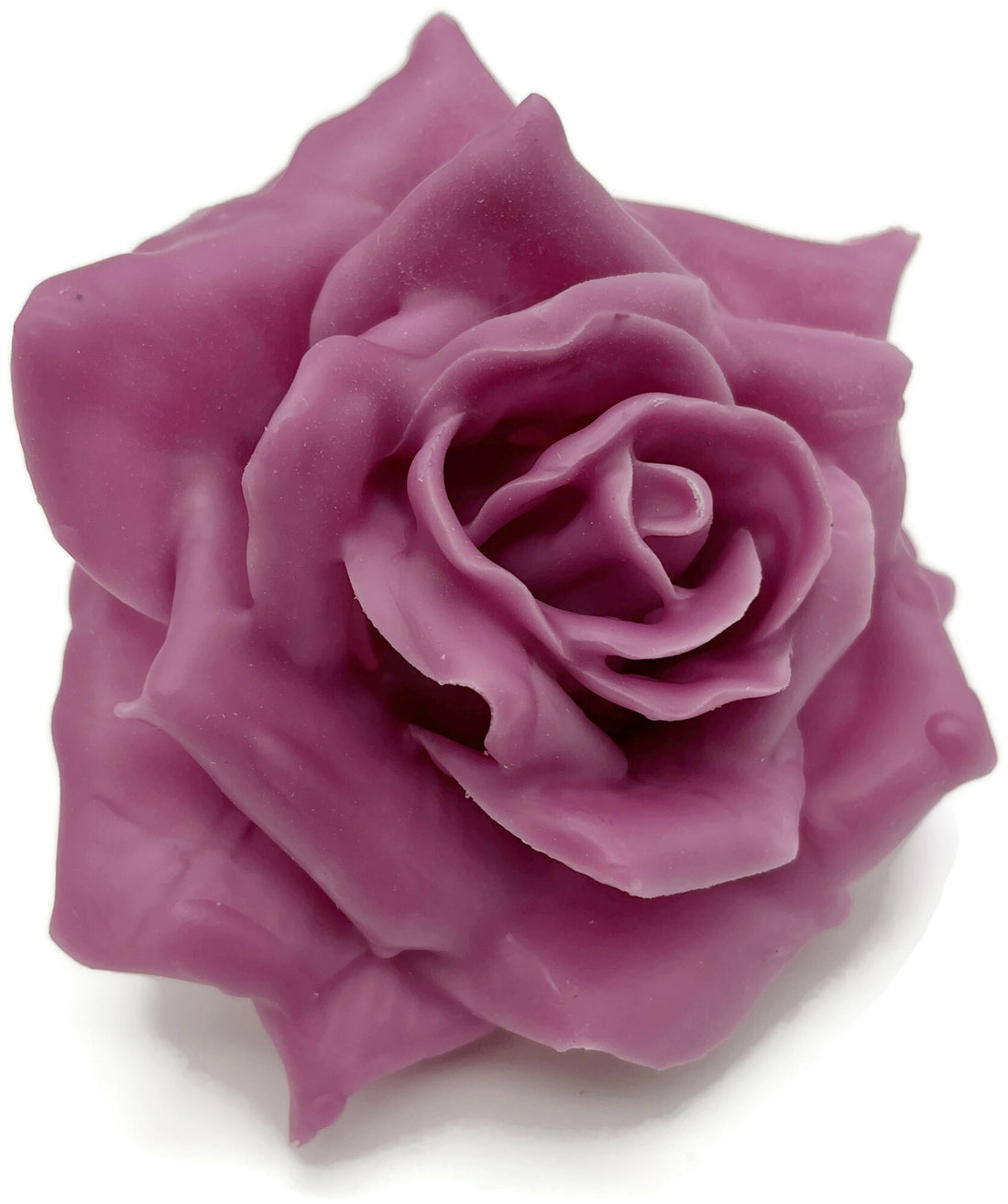 Wachsrose - altrosa Rose aus Wachs