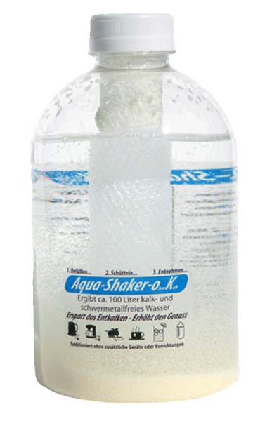 Aqua-Shaker-o.K. - erzeugt 100 Liter entkalktes Wasser